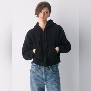 Aritzia Cozy Sweatfleece Boyfriend Boxy Zip Hoodie XXS 2xs
